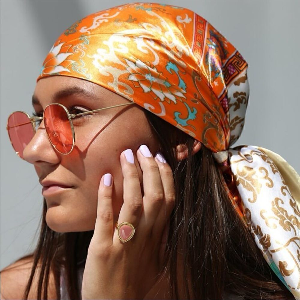 Floral print scarf G4